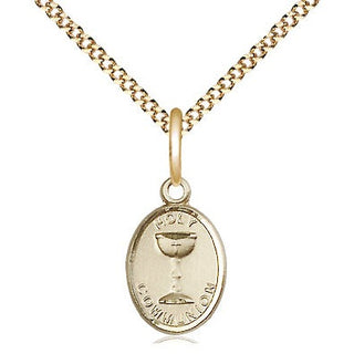 14kt Gold Filled Holy Communion Medal Religious and Catholic Jewelry