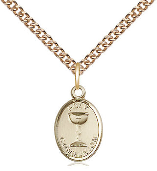 14kt Gold Filled Holy Communion Medal Religious and Catholic Jewelry