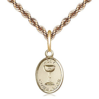 14kt Gold Filled Holy Communion Medal Religious and Catholic Jewelry