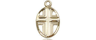 14kt Gold Filled Cross Medal