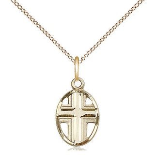 14kt Gold Cross Medal