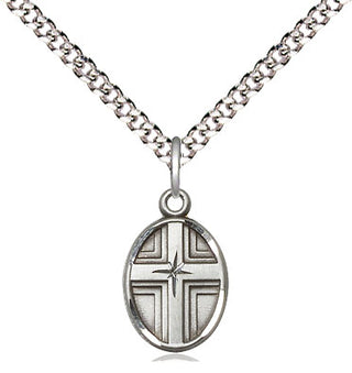 Sterling Silver Cross Medal Religious and Catholic Jewelry
