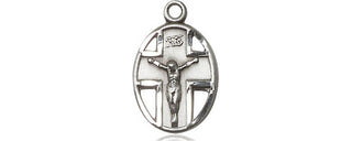 Sterling Silver Crucifix Medal