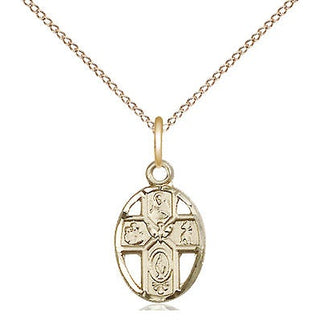 14kt Gold 5-Way Medal