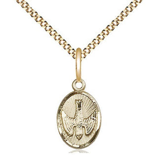 14kt Gold Filled Holy Spirit Medal Religious and Catholic Jewelry