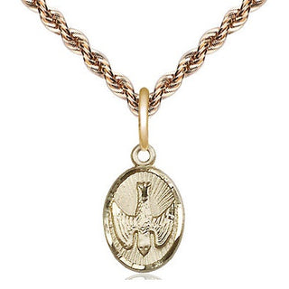 14kt Gold Filled Holy Spirit Medal Religious and Catholic Jewelry