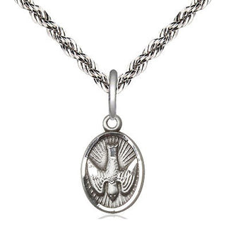 Sterling Silver Holy Spirit Medal Religious and Catholic Jewelry