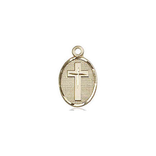 14kt Gold Cross Medal