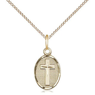 14kt Gold Cross Medal