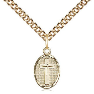 14kt Gold Cross Medal