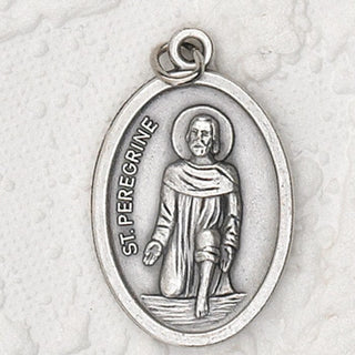 25-Pack - St Peregrine Oxidized Pendant