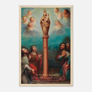 Our Lady Appearing to St. James Framed Print