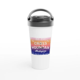 'Cross Mountain' Medjugorje Sunset Travel Mug