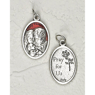25-Pack - 3/4 inch Red Enamel Holy Family Pendant
