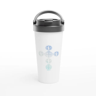 St. Benedict Medal Blue Travel Mug