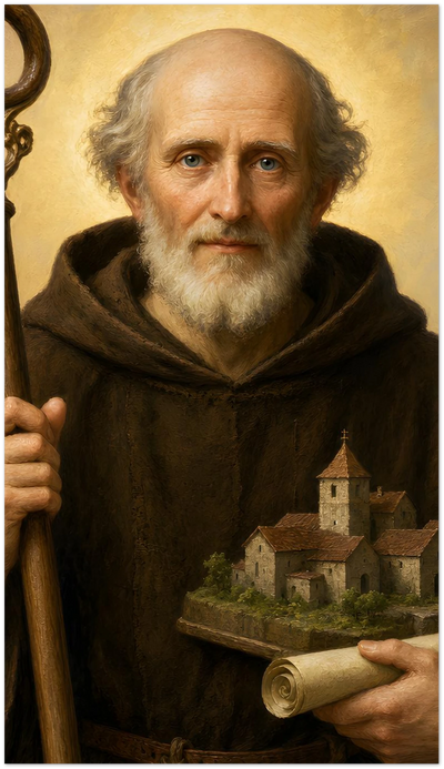 St. Romanus of Condat Holy Cards
