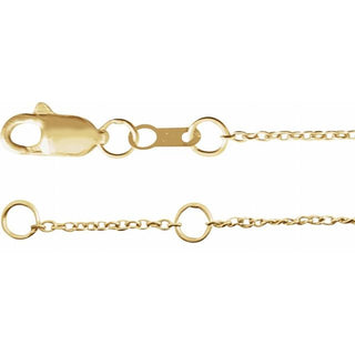 14K Yellow Engravable Skinny Bar 6 1/2-7 1/2" Bracelet