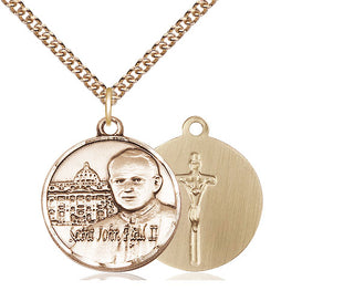14kt Gold Saint John Paul II Vatican Medal
