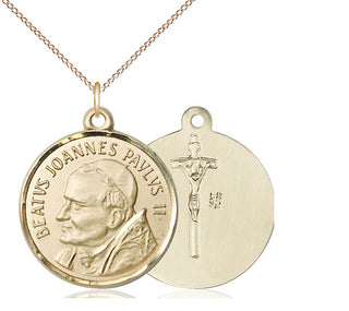 14kt Gold Saint John Paul II Medal