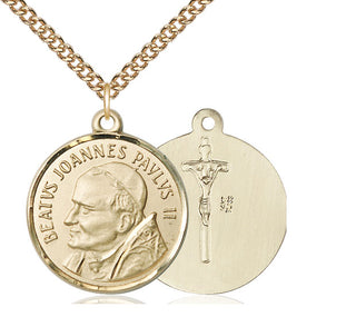14kt Gold Saint John Paul II Medal