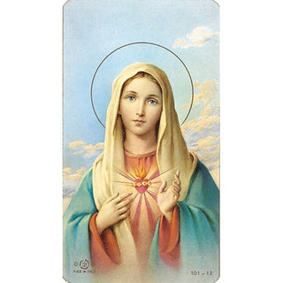 100-Pack - Immac. Heart Of Mary Holy Card