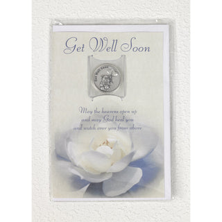 6-pack - Get Well soon Flower Card with Removable Token
