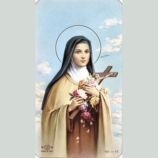 100-Pack - St Therese Paper Holy Card