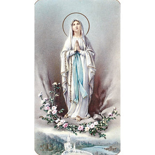 100-Pack - Our Lady Of Lourdes Holy Card