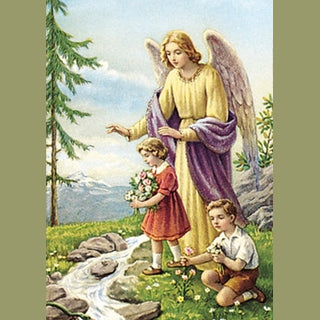 100-Pack - Guardian Angel Paper Holy Card