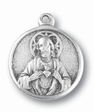 Oxidized Sacred Heart Medal 25-Pack
