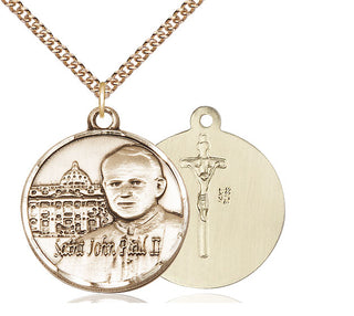 14kt Gold Saint John Paul II Vatican Medal