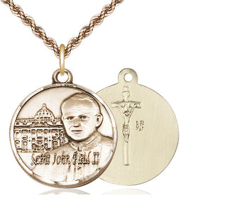 14kt Gold Saint John Paul II Vatican Medal