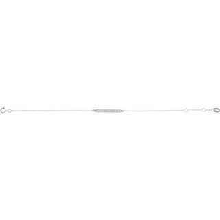 Sterling Silver Patterned Bar Bracelet
