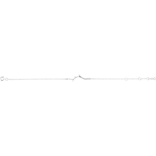 Sterling Silver Branch Bar 6 1/2-7 1/2" Bracelet