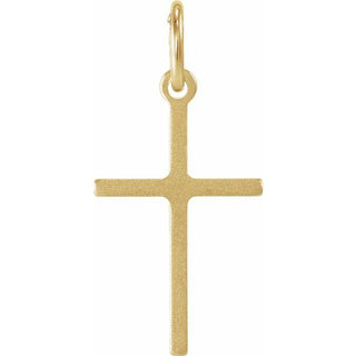 14K Yellow 15.5x10 mm Cross Pendant