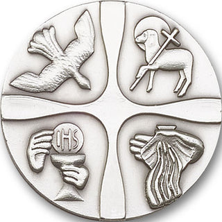 Silver Finish Christian Life Visor Clip