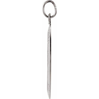 Sterling Silver 25x18 mm St. Joseph Medal