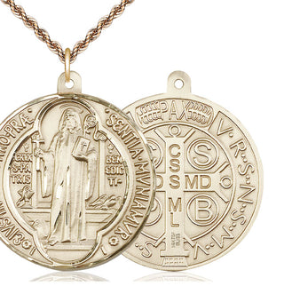 14kt Gold Filled Saint Benedict Medal | Large