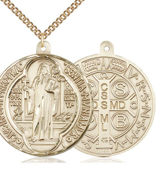 14kt Gold Saint Benedict Medal