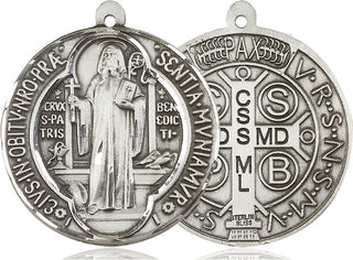Sterling Silver Saint Benedict Medal Catholic Jewelry