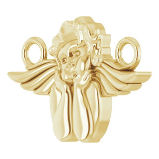 10K Yellow Cherub Necklace Center