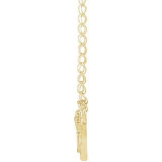 14K Yellow 10.28x8 mm First Communion Youth 16" Necklace