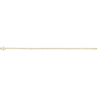 14K Yellow 1 3/4 CTW Lab-Grown Diamond 7" Line Bracelet