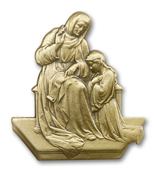 Gold Finish St Ann Visor Clip
