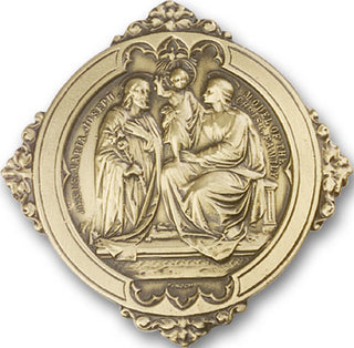 Gold Finish Holy Family Visor Clip