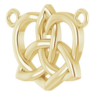 10K Yellow Celtic-Inspired Necklace Center 