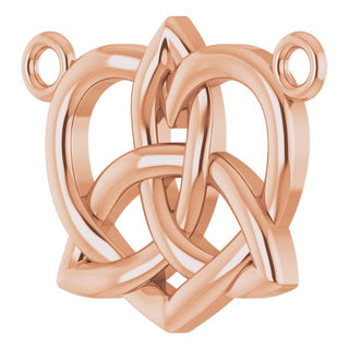 10K Rose Celtic-Inspired Necklace Center 