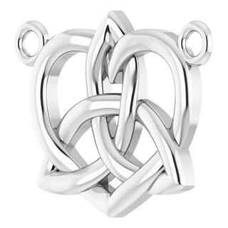 Sterling Silver Celtic-Inspired Necklace Center 