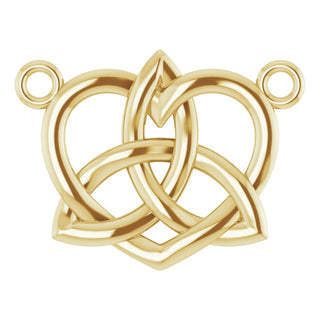 14K Yellow Celtic-Inspired Necklace Center 