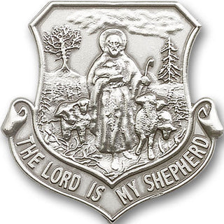 Silver Finish Lord Is My Shepherd Visor Clip